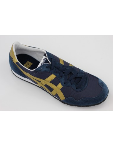 Onitsuka Tiger Unisex Serrano Sneaker - Navy/Gold Venez acheter