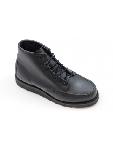 Women's 6 Inch Classic Moc Boot - Black Leather le concept de la Pate a emporter 