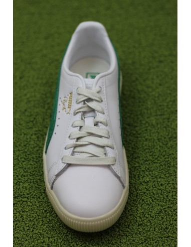 Unisex Clyde Base Sneaker - White/Green Leather/Suede votre restaurant rapide dans 