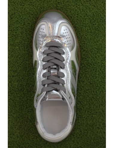 Womens Rife Shimmer Sneaker-Silver Leather en stock