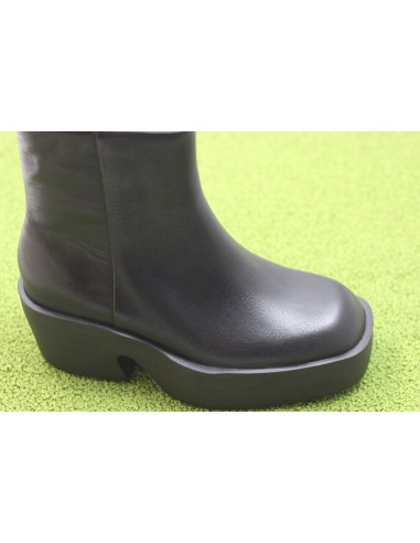 Womens Billie Zip Boot - Black Leather pour bénéficier 